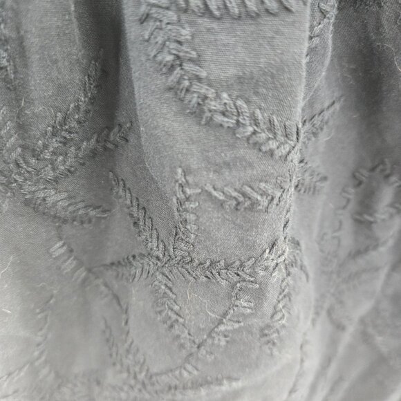 House of Harlow 1960 Black Embroidered Palm Trees Barrel Pants XS - Picture 3 of 12